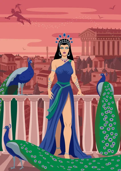 Królowa bogów Hera — Wektor stockowy