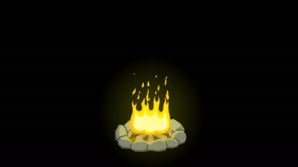 Campfire Looping Animation — Αρχείο Βίντεο