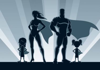 Süper kahraman ailesi 2 kız