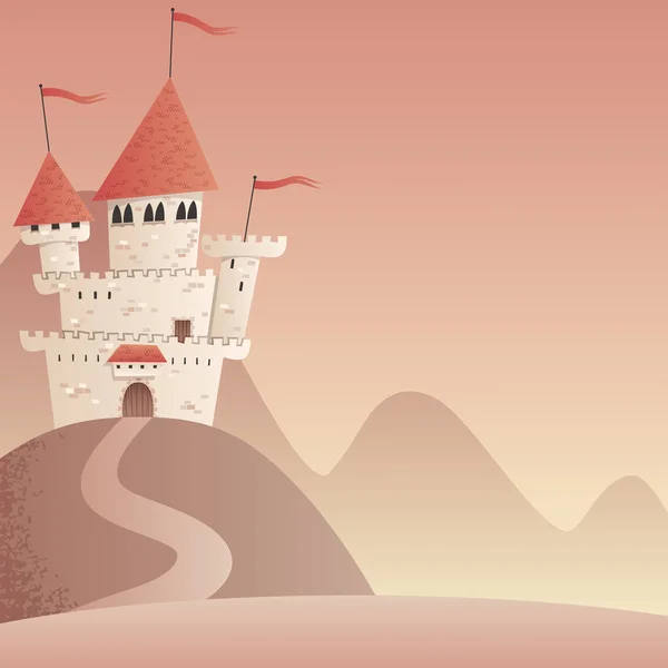 Paysage du château 2 — Image vectorielle