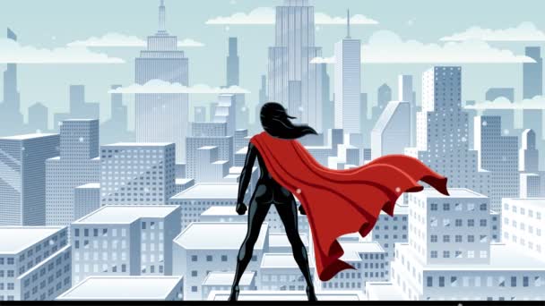 Super Heroine Watch — Stok Video