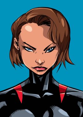 Superheroine dikey çizgi resimleri 2