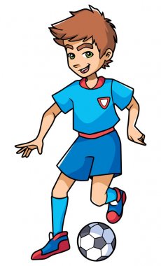 Futbol oynayan çocuk