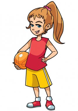 Basketbol kız beyaz