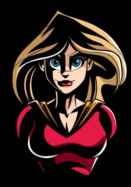 Superheroine koyu portre 