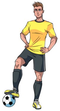 Futbol oyuncu illüstrasyon