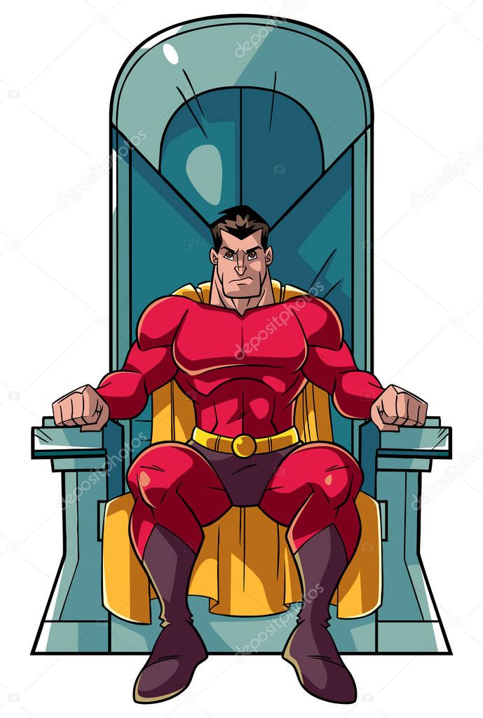 Superhero on Throne