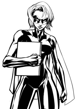 Superheroine Holding kitap çizgi roman