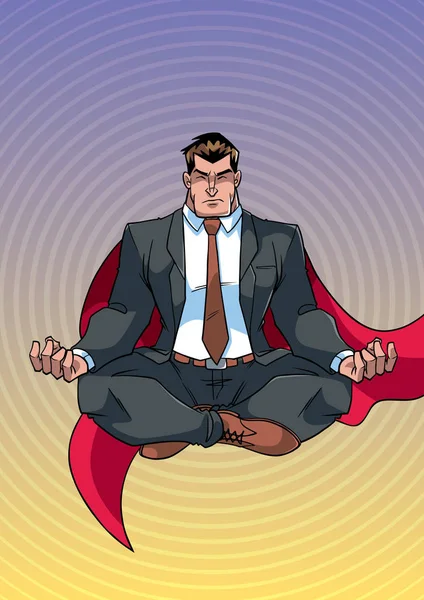 Süper işadamı meditasyon