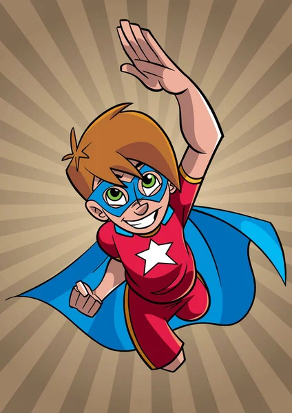 Küçük süper çocuk Ray ışık arka plan