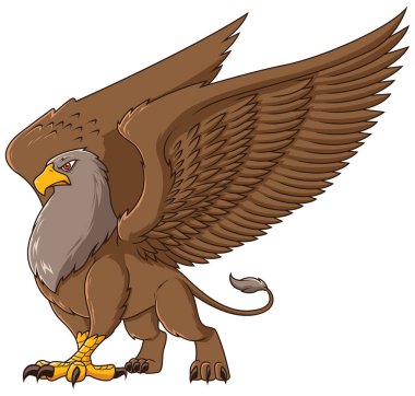 Griffin on White clipart