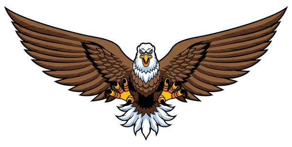 Bald Eagle Attack Mascot — 스톡 벡터