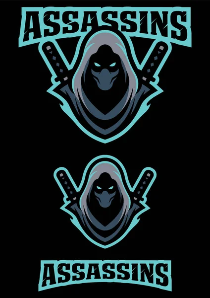 Assassin Team Mascot — Stock vektor