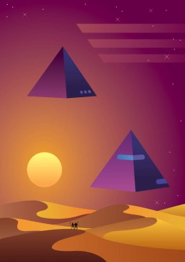 Synthwave Çöl Arkaplanı