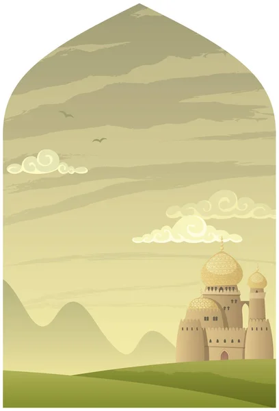 Arabian Background Vertical — Stock Vector