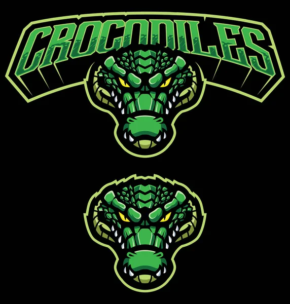 Mascotte de Crocodiles Logo — Image vectorielle