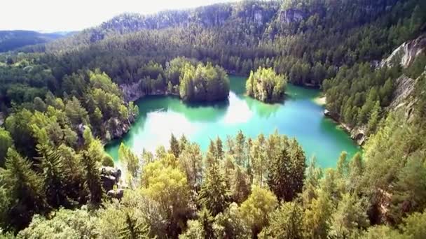 Drone beelden lake — Stockvideo