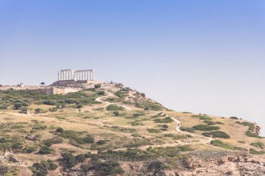 Cape Sounion, Poseidon Tapınağı, Yunanistan.
