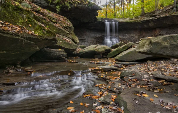 Cascate di galline blu — Foto Stock