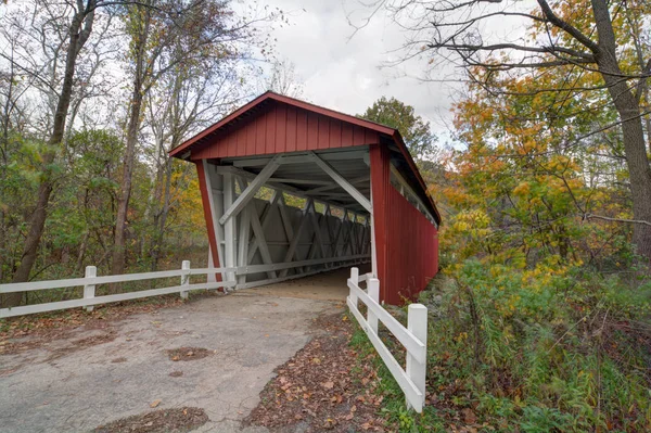 Everett Road Covered Bridge — Stock Photo, Image