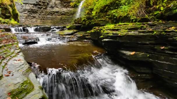 Cascate della scogliera dell'aquila — Video Stock