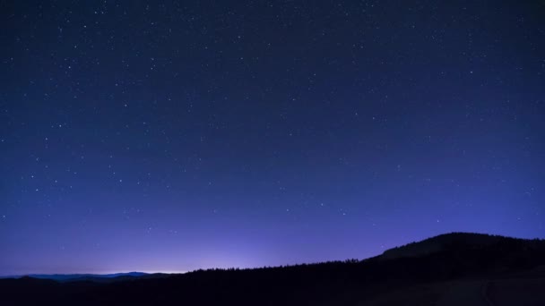 Lasso di tempo di sentieri di stelle — Video Stock