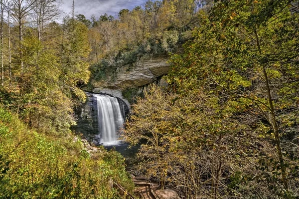 Looking Glass Falls Waterfall — Stock Photo, Image