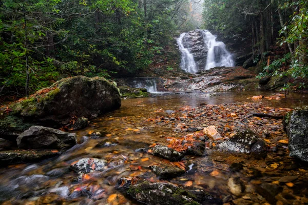 Lower Bubbling Spring Branch Falls North Carolina — Stock Photo, Image