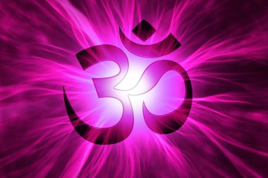 OM Mantra ile ışık ışınları