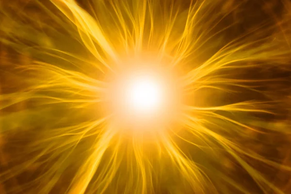 Atomic energy with light rays — Stock Photo, Image