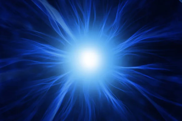 Atom enerjisi ile ışık ışınları — Stok fotoğraf