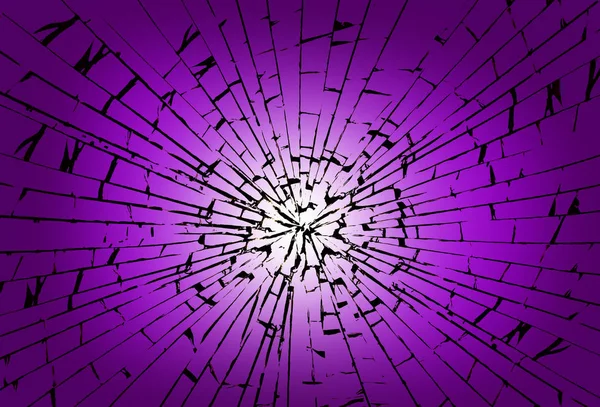 Violent impact on a crystal — Stock Photo, Image
