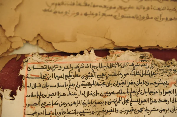 Χειρόγραφα του το Κοράνι στο Τζαμί του tombuct — Φωτογραφία Αρχείου