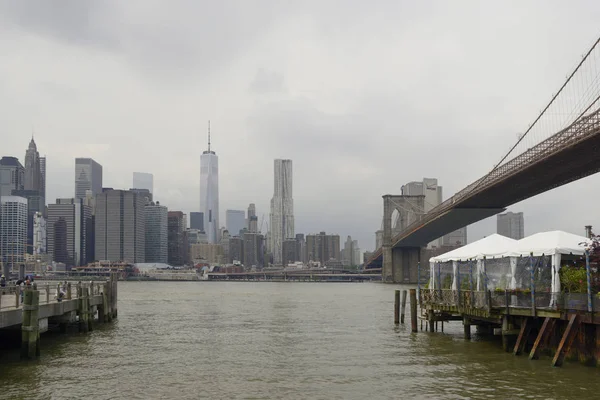 New York, Manhattan silueti — Stok fotoğraf