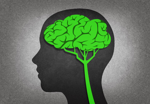 Head with tree inside