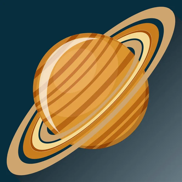 Saturnplanet-Ikone — Stockvektor