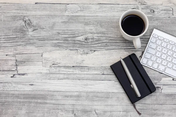 Top view on an office desk — Stock Photo, Image