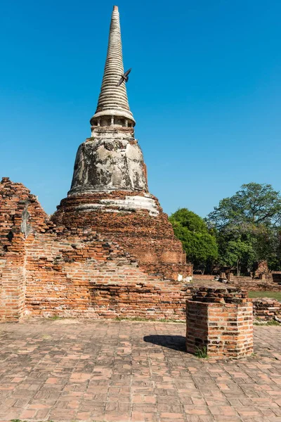 泰国大城府寺庙历史公园 — 图库照片