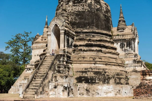 Templi della Thailandia Ayutthaya parco storico — Foto Stock