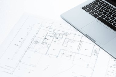 defter üzerinde ev inşaat planı mavi sesi efektli