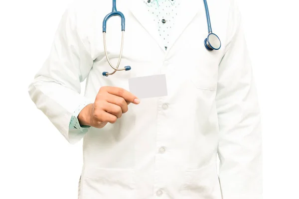 Asiático médico masculino sobre fondo blanco — Foto de Stock