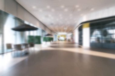 ofis arka plan lobi alanı ahşap masa dinlenme ile bulanıklık