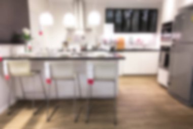 Görüntü arka plan, modern mutfak mobilya showroom