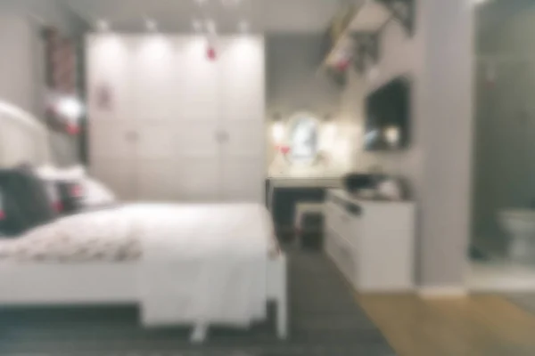 Resumen Blur fondo de la sala de estar moderna muebles muestran — Foto de Stock