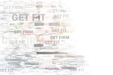 Güzel genç Asyalı kadın yoga yaparken yerleştirmek. Karışık teknik.