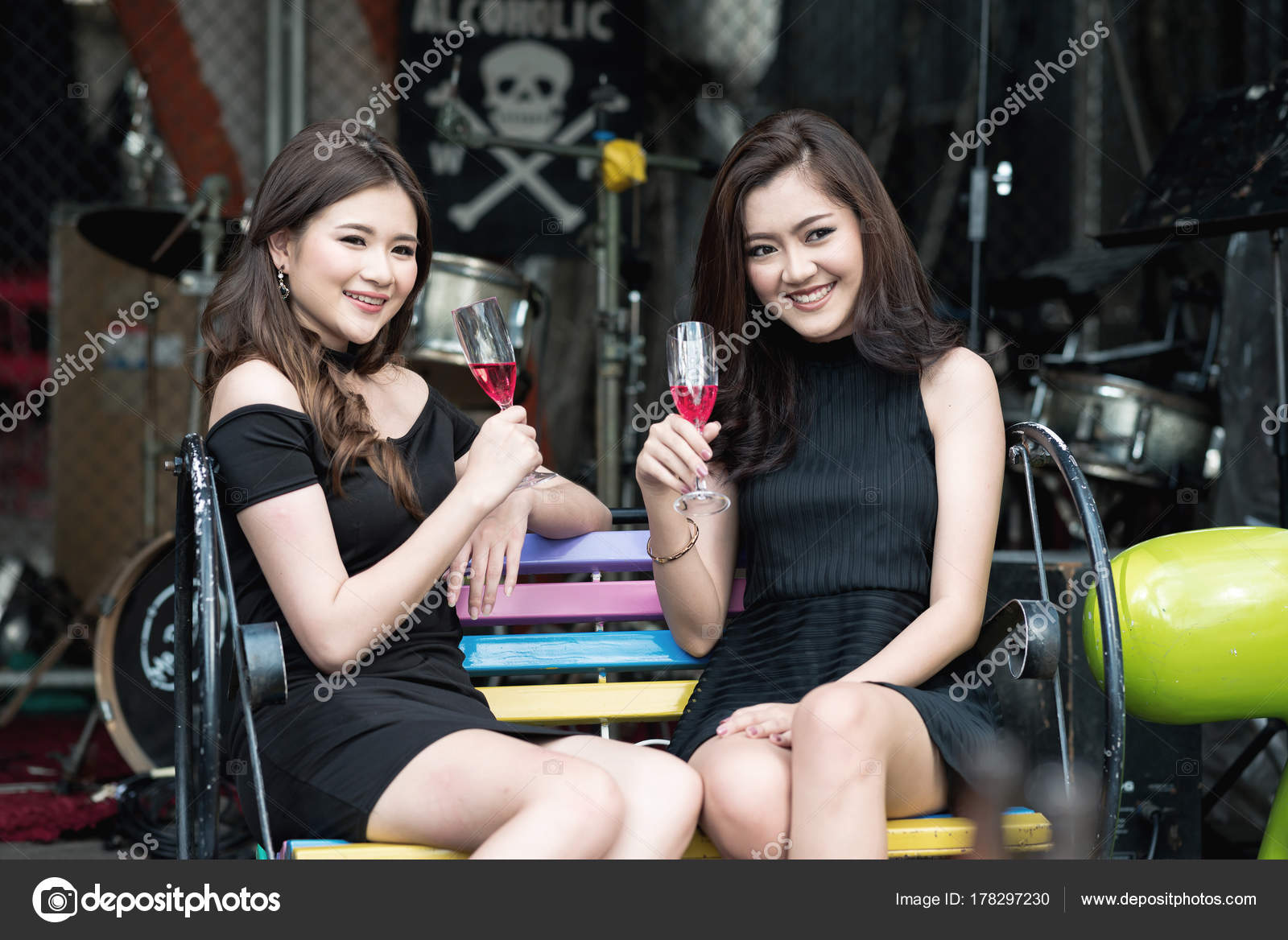 Single Girls Looking One Night Stand Concept Two Beautiful Chinese Stock Photo Image By C Sasilsolution 178297230