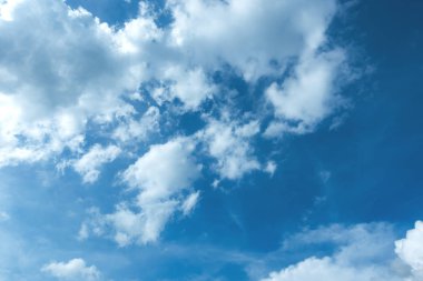 Mavi gökyüzü ve bulut scape. geniş açı çekim.