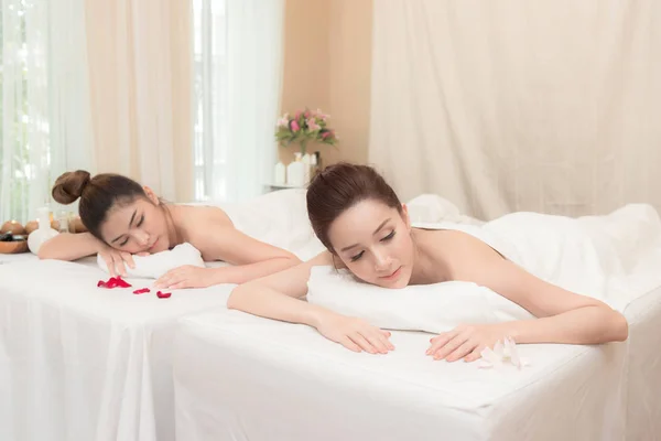 Aziatische Exotische Vakantie Spa Concept Mooie Jonge Chinese Vrouw Met — Stockfoto