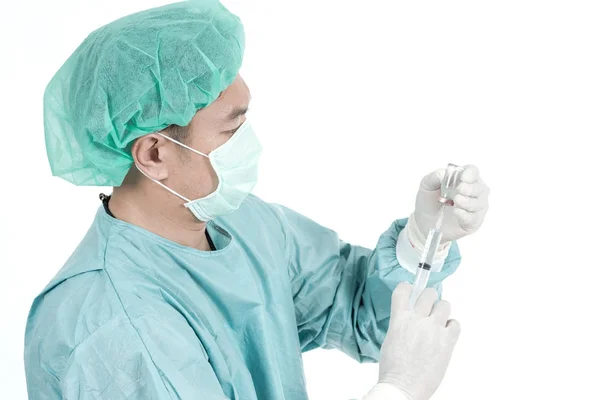 Concepto Profesional Carrera Médica Cirujano Chino Mediados Los Años Con — Foto de Stock
