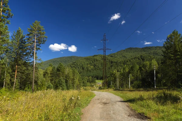 dağ elektrik hattı